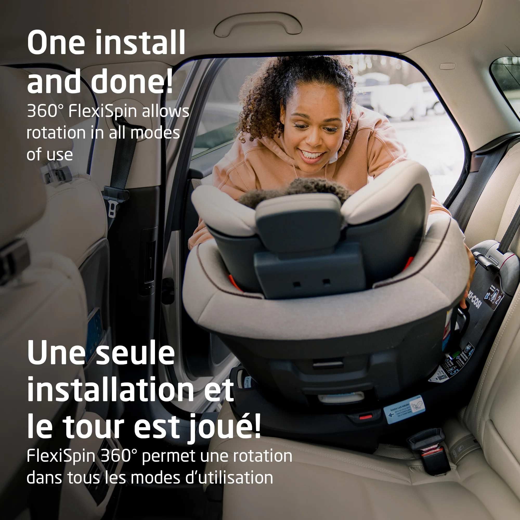 Andi 360° Rotating All-in-One Convertible Car Seat - Image 2