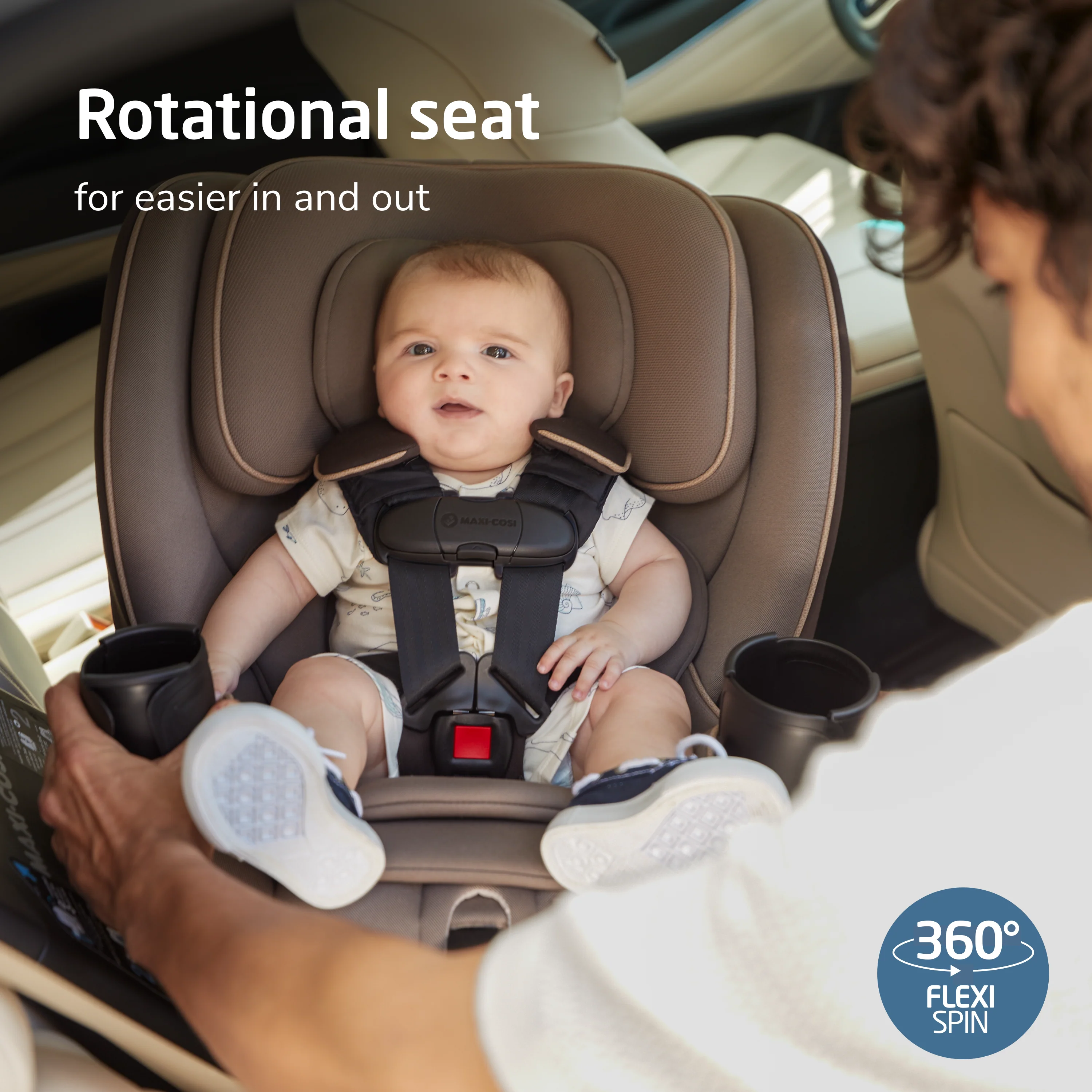 Andi 360° Rotating All-in-One Convertible Car Seat - Image 4