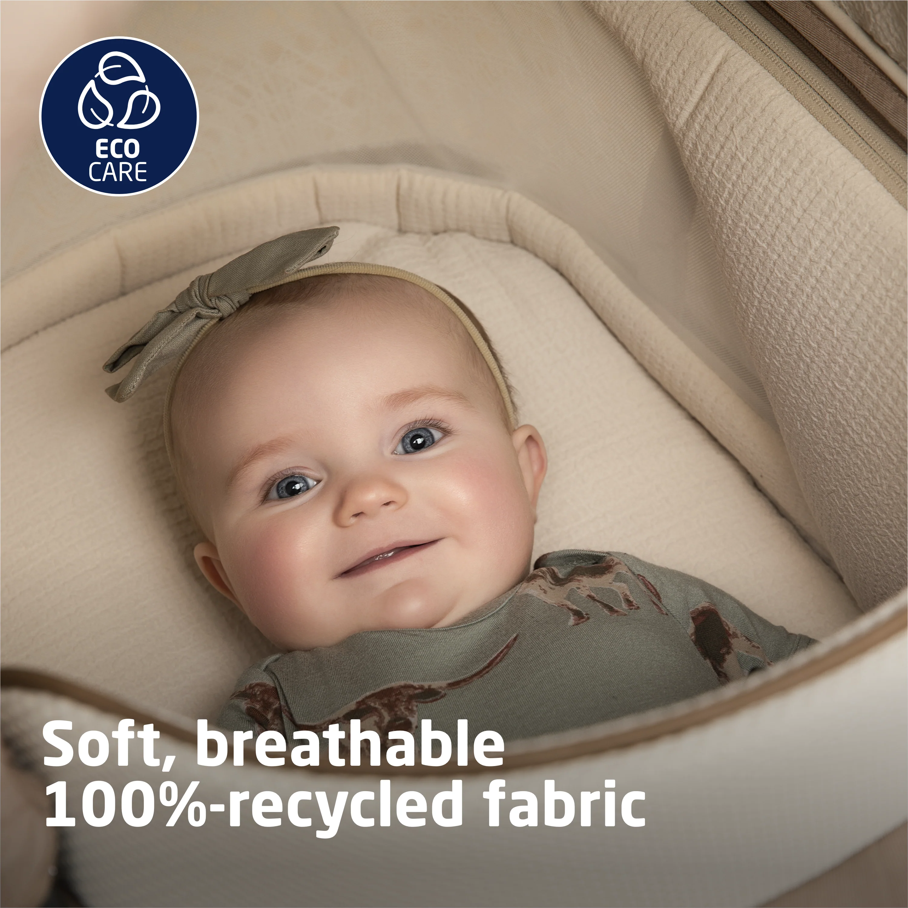 Tana 360° Rotating Modular Stroller with Carriage Accessory in Natural Heritage - Image 14