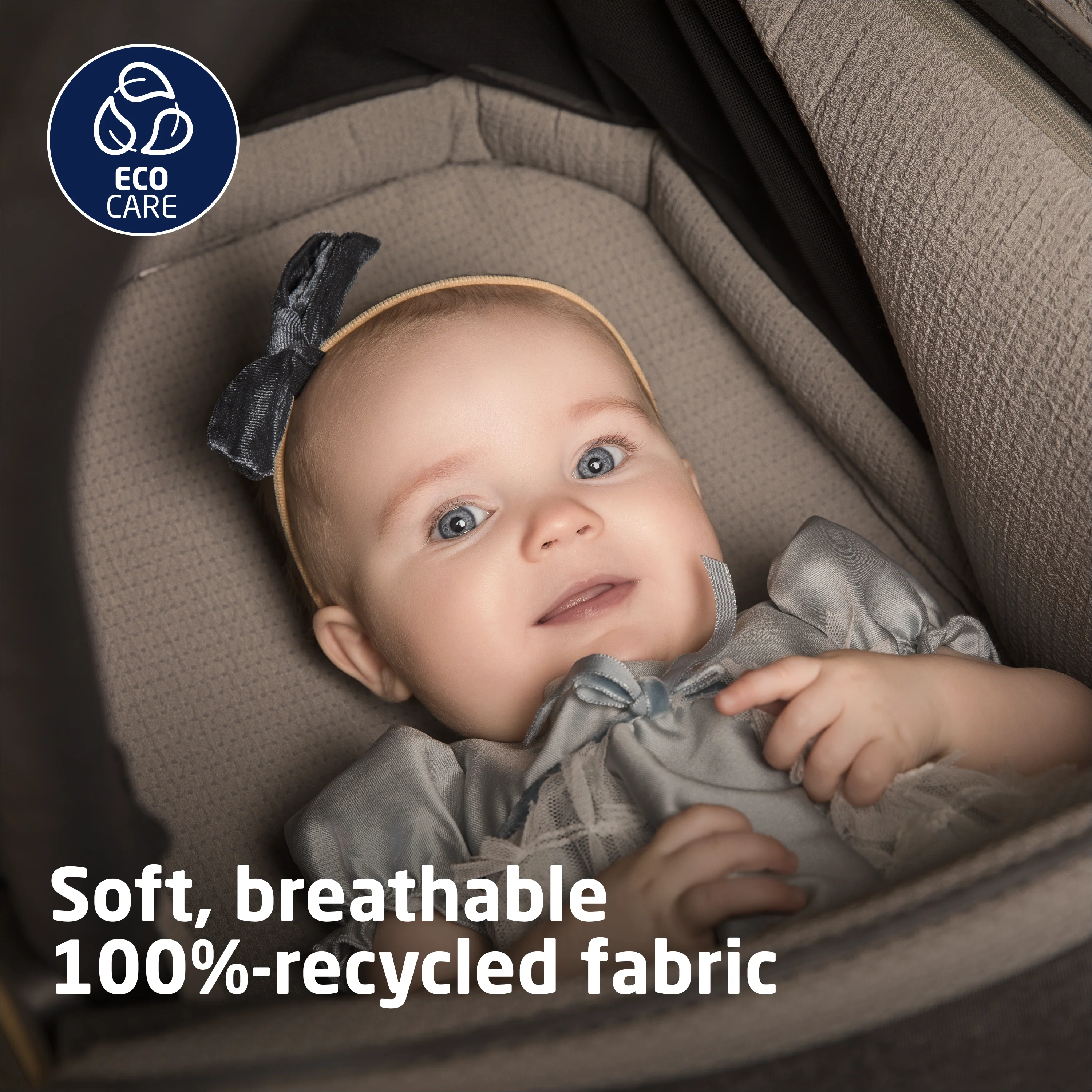 Tana 360° Rotating Modular Stroller with Carriage Accessory in Onyx Heritage - Image 14