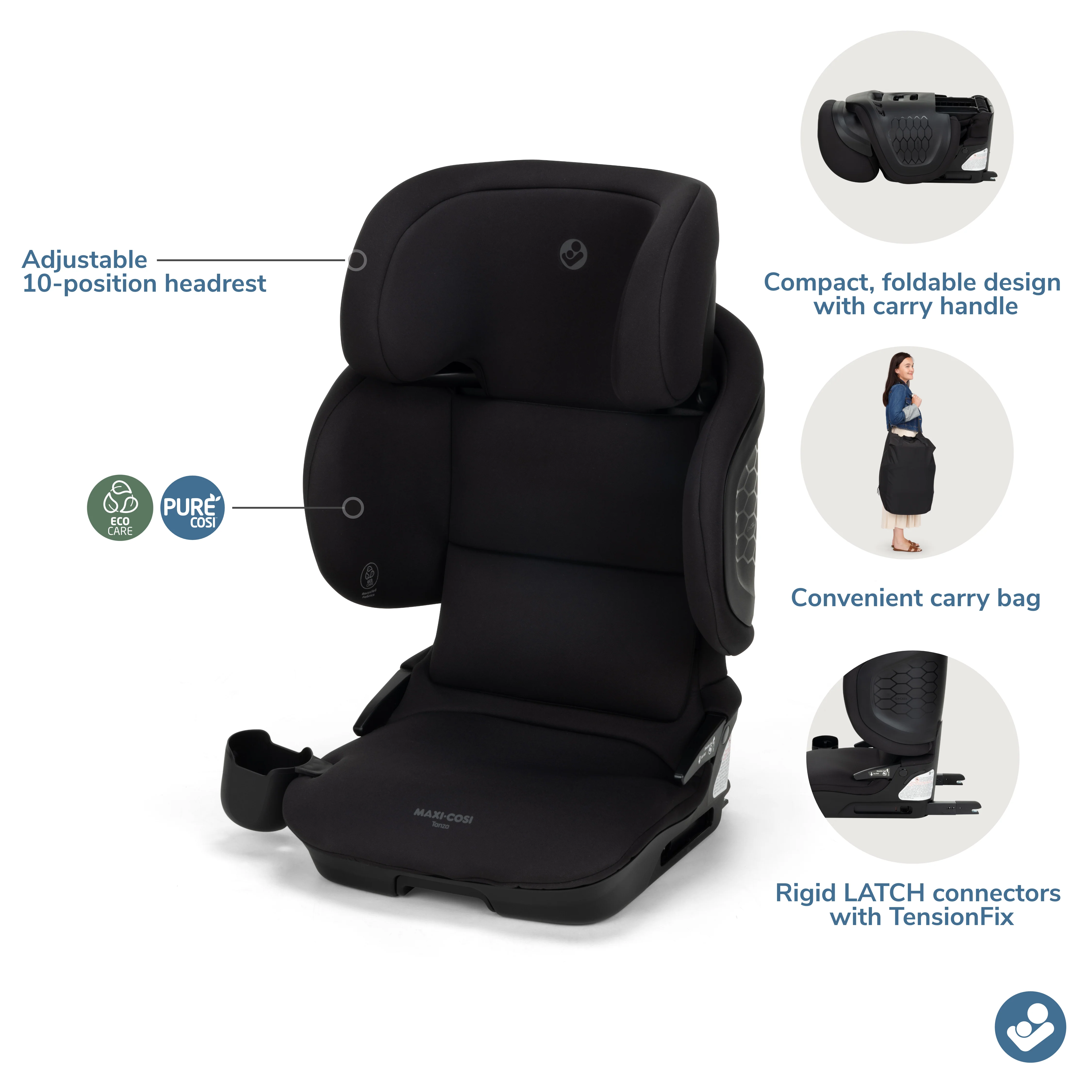 Tanza Belt-Positioning Booster Car Seat - Image 9